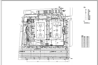 南京某体育馆（篮球馆）建筑给排水施工图